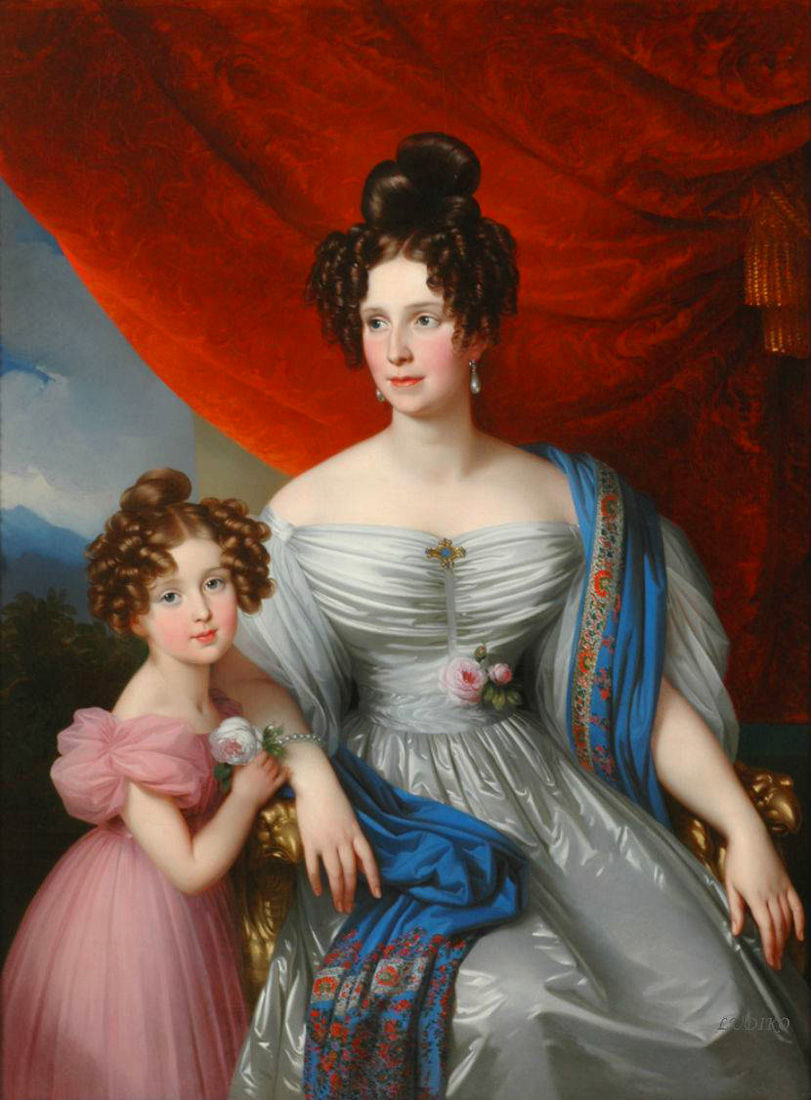 baroness joel von joelson with daughter